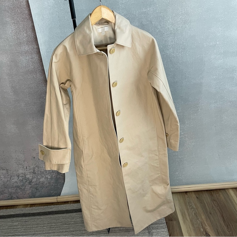 COS thick cotton Khaki Trench Coat
